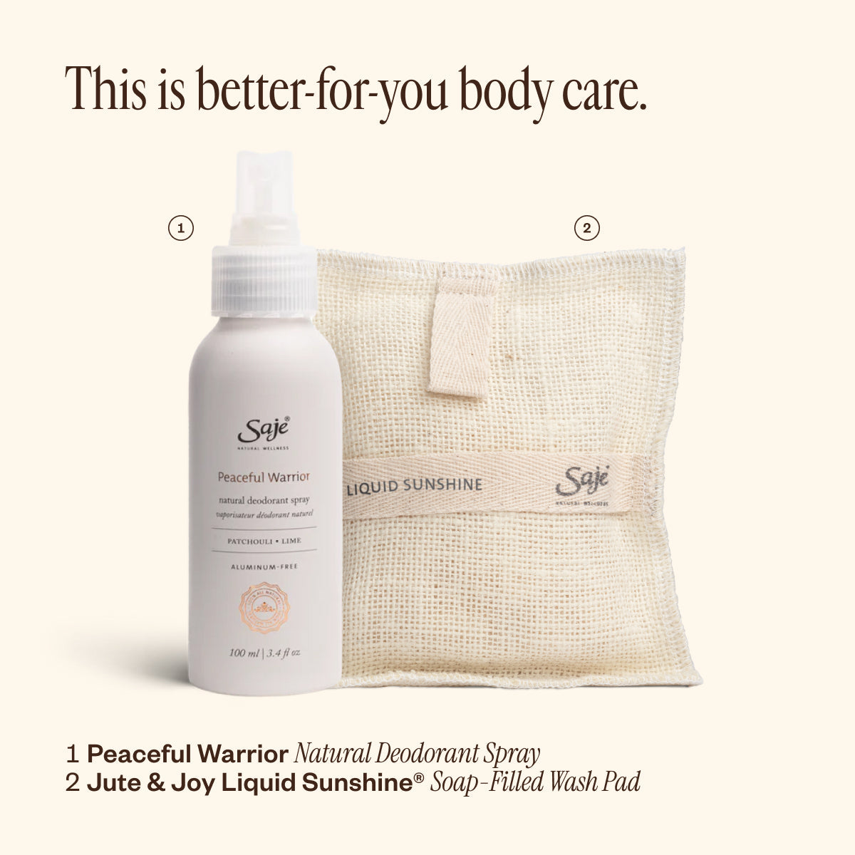 Peaceful Warrior Deodorant & Liquid Sunshine Jute & Joy Z9